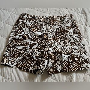 Jones New York Signature Petite Tropical Print Shorts